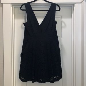 Free people black lace dress